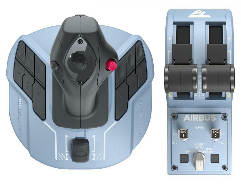 Comando de simulação de voo Thrustmaster TCA Officer Pack Airbus Editio / 2960842 preto, azul - imagem 4