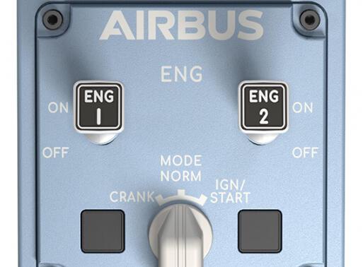 Comando de simulação de voo Thrustmaster TCA Quadrant Airbus Edition / 2960840 preto, azul - imagem 5