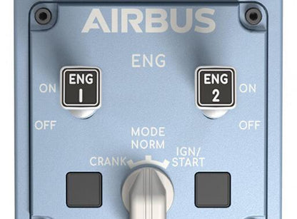 Comando de simulação de voo Thrustmaster TCA Quadrant Airbus Edition / 2960840 preto, azul - imagem 5