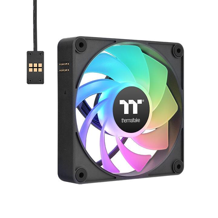 Ventoinha Thermaltake Fan CT120 EX Reverse ARGB Sync / CL-F192-PL12SW-A preto 3-Pack