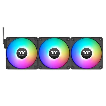 Ventoinha Thermaltake Fan CT120 EX Reverse ARGB Sync / CL-F192-PL12SW-A preto 3-Pack - imagem 2