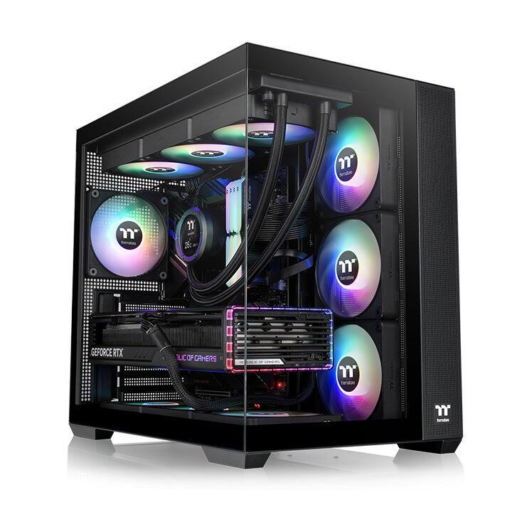 Caixa de Computador Thermaltake View 380 TG ARGB / CA-1Z2-00M1WN-00 preto - imagem 2