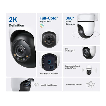 Câmara de Vigilância TP-Link C510W / TAPO C510W branco, preto - imagem 9