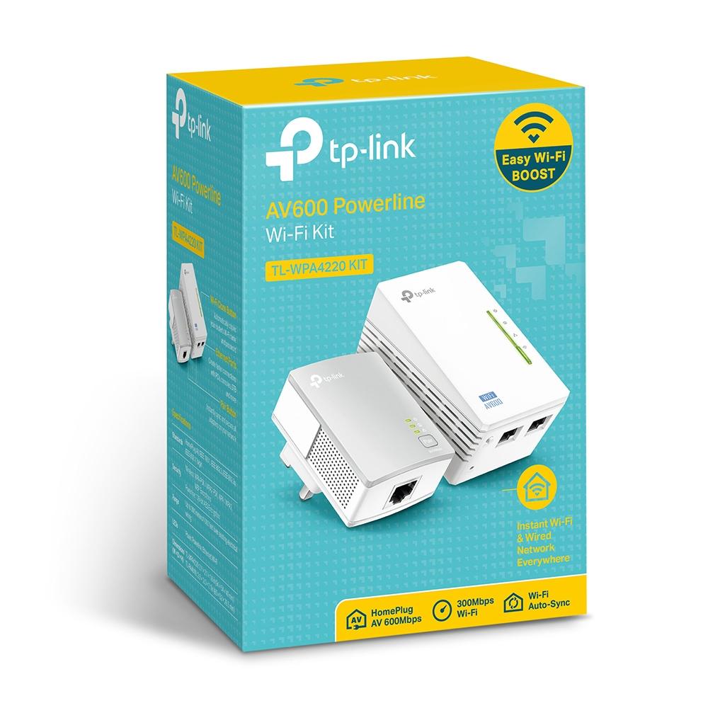 Adaptador de Rede TP-Link Powerline station TL-WPA4220 Kit / TL-WPA4220 KIT branco Multipack - imagem 12