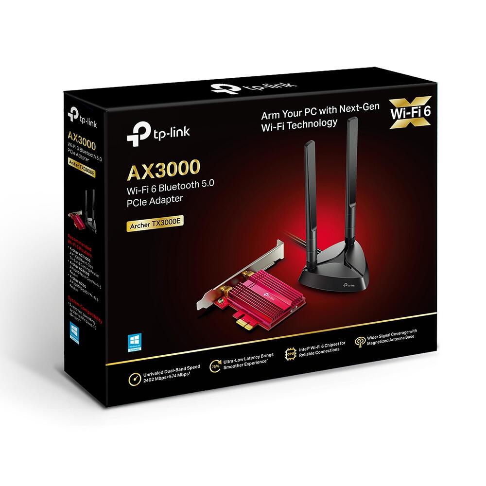 Adaptador de Rede TP-Link TX3000E / ARCHER TX3000E preto, vermelho - imagem 7
