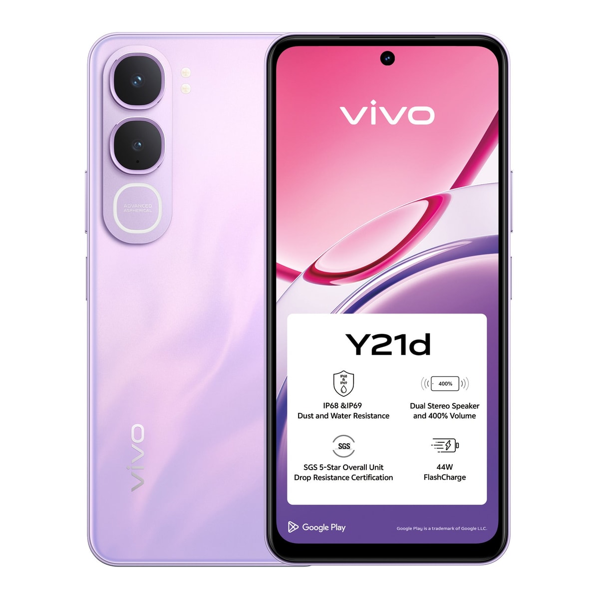 Smartphone vivo Y21D 4GB/ 128GB/ 6,68" / Roxo