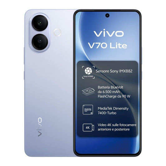 Smartphone vivo V70 Lite 6GB/ 256GB/ 6.77"/ 5G/ Azul