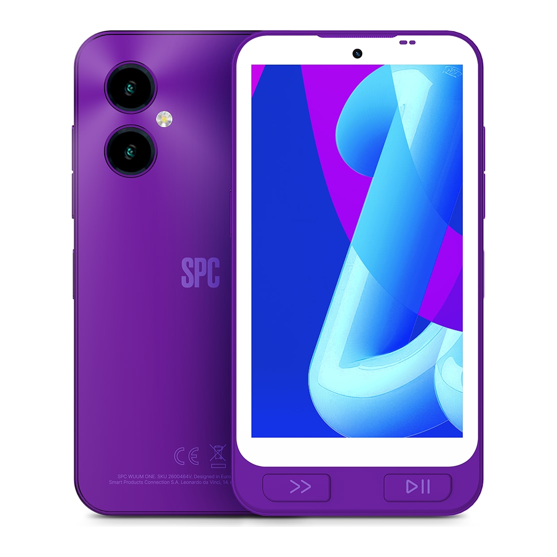 Smartphone SPC Wuum One 4GB/ 64GB/ 5"/ Púrpura