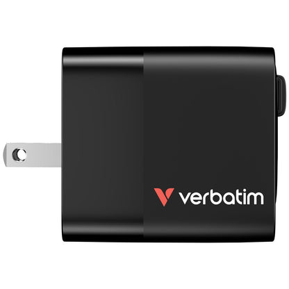 Carregador Verbatim 65W 2 portas com cabo retrátil / 32217 preto - imagem 13