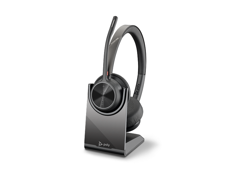 Auscultadores HP Poly Voyager 4320 USB-C +BT700 dongle +base de carregamento