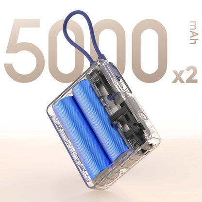 Power bank xiaomi 10000mah 33w com cabo integrado azul bhr9341gl
