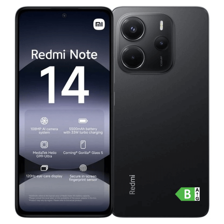 Xiaomi Redmi Note 14 8GB/256GB Dual Sim Preto