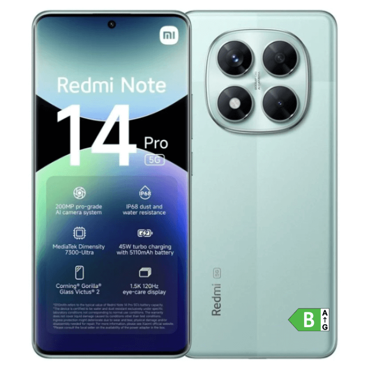 Xiaomi Redmi Note 14 Pro 5G 8GB/256GB Dual Sim Verde