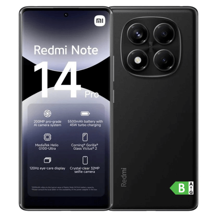 Xiaomi Redmi Note 14 Pro 12GB/512GB Dual Sim Preto