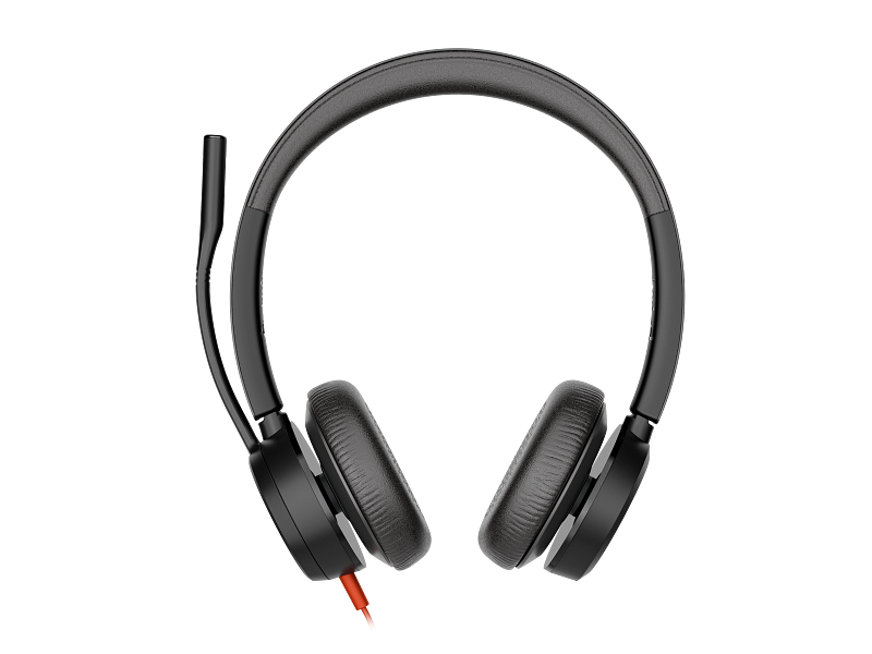 Auscultadores HP Poly Blackwire 8225 Stereo USB-C +USB-C/A Adaptador